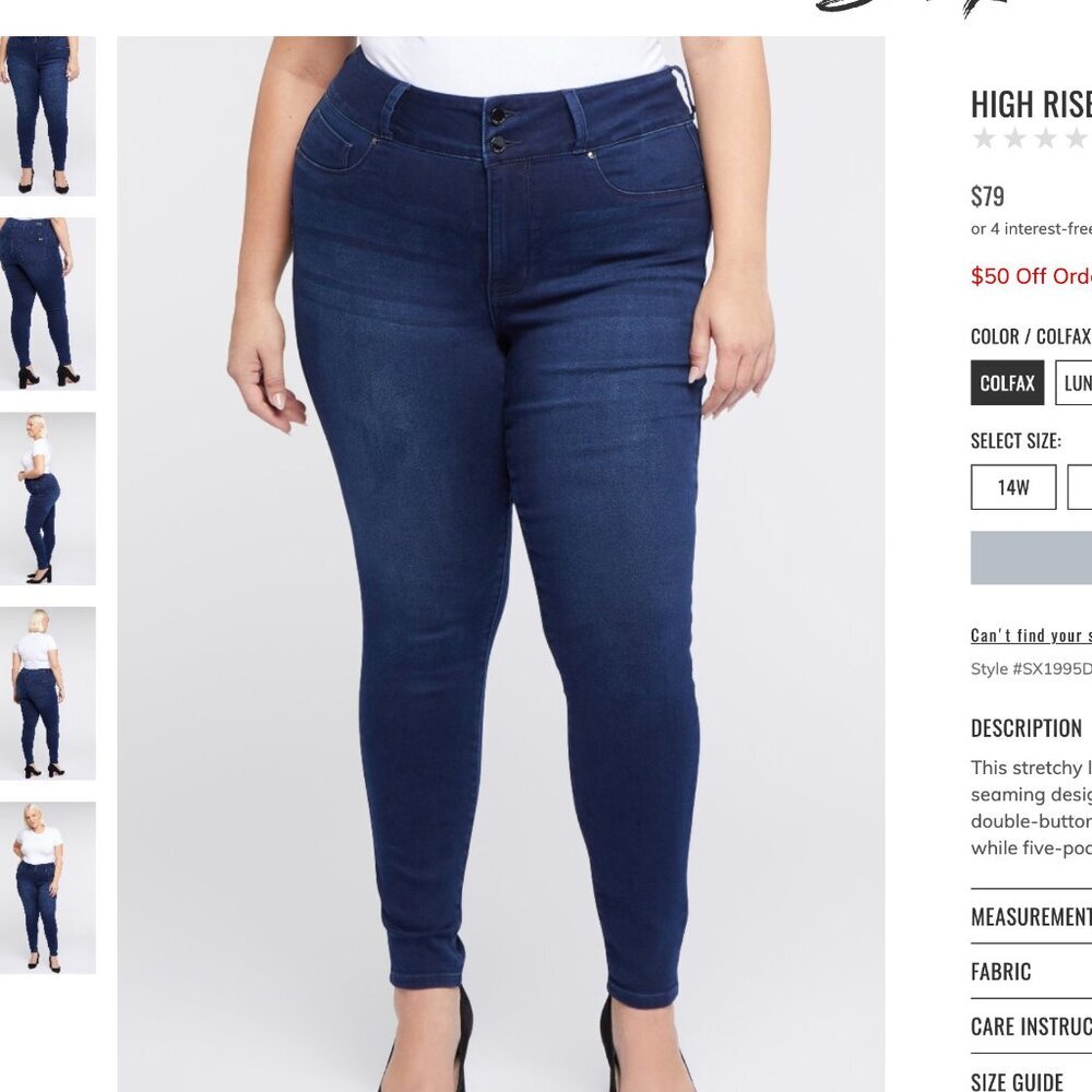 Seven 16W HIGH RISE CURVY LEGGING - Picture 2 of 8